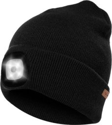 Trizand Czapka zimowa z latarką- czarna Trizand 22663