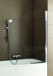 Parawan nawannowy Alkotest 170-06990P / KFA / MODERN 1 / PARAWAN 1 -ELEMENTOWY CHROM OPTIC SZKŁO BEZPIECZNE 670-680MM / 1400MM /