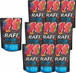 Rafi Rafi Mokra karma dla psów z jagnięciną w saszetkach 300 g x 10 sztuk