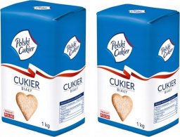 Polski Cukier Polski Cukier Cukier biały 1 kg x 2 sztuk