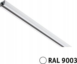 Paulmann Szynoprzewód URail system 1,5m 230V biały RAL9003 / metal