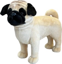 Dubi Maskotka Pies Mops Duży Pluszak 48cm Miękka Przytulanka Miś Piesek