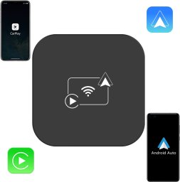 Moduł GPS Mini adapter bezprzewodowego polaczenia Carplay Android Auto 2w1