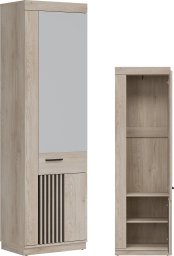 BogFran Szafka z lustrem L/P na ubrania do przedpokoju Dąb Lamele Loft MATI MI14