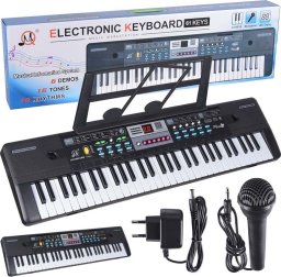 Lean Sport MQ 601 UFB keyboard klawisze organy z mikrofonem dla dzieci