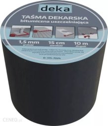 Deka TAŚMA Uszczelniająca dekarska Alubutyl 15CM*10MB czarny