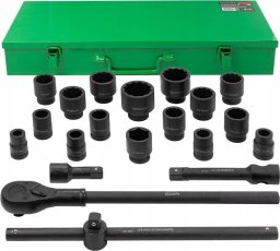 Klucz udarowy ROCKFORCE / WMC ROCKFORCE ZESTAW KLUCZY UDAROWYCH 21el. 3/4" 12KĄT.  17-50mm