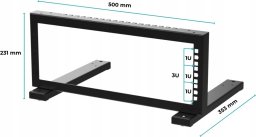 STALFLEX STOJAK RACK STR19-3U-B STALFLEX