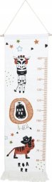 Home Styling Collection Miarka wzrostu na ścianę płócienna z frędzlami, do 160 cm wzrostu, 40 x 140 cm