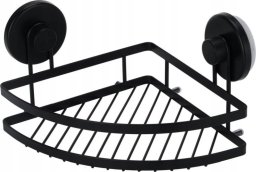Koszyk prysznicowy Bathroom Solutions Półka narożna pod prysznic na przyssawki, metalowa, 20 x 20 x 12,5 cm