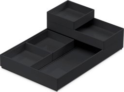 Moxom Zestaw pojemników MOXOM Modular Tray, 250x170x35mm, 5 szt., czarny