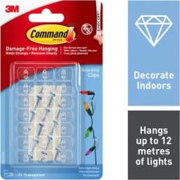 3M 3M 7100108967, Indoor, Universal hook, Transparent, Adhesive strip, Painted wall, Tiles & metal, Wood, 20 pc(s)