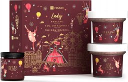 HiSkin HISKIN_SET Lady peeling do ciala 200ml + sól do kąpieli 200ml + świeca sojowa 100ml