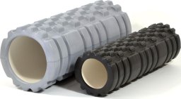 Enero Fit Wałek Roller do ćwiczeń DUO SZARY 33/14 I CZARNY 30/9,5cm ENERO FIT