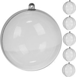 Ruhhy Bombki przezroczyste 10cm- zestaw 5szt Ruhhy 22276
