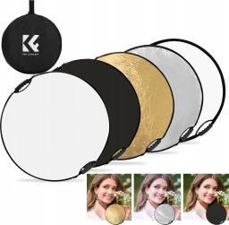 Kf Blenda Fotograficzna z Uchwytem 5w1 Okrągła 80cm DYFUZOR Plener Studio K&F / KF18.0005