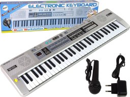 LeanToys Keyboard MQ-6110 Mikrofon Organki 61 Klawiszy LEAN Toys