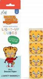 Glo Pals , Kostki sensoryczne świecące w wodzie - Daniel Tygrysek, 4 szt.