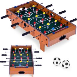 Ecotoys Stół do piłkarzyków mini 69x35,5 cm drewniany piłkarzyki ECOTOYS