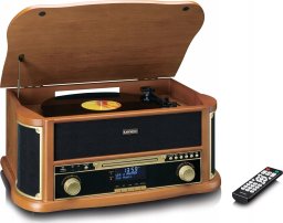 Gramofon Lenco TCD-2571 Gramofon Obudowa drewniana USB Kaseta DAB+ Drewno