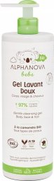 Alphanova Bebe Bio* Delikatny żel myjący dla niemowląt 2 w 1 400ml