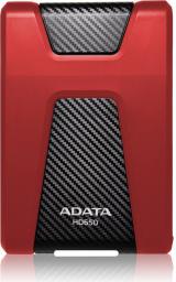 Dysk zewnętrzny HDD ADATA HD650 2TB Czarno-czerwony (AHD650-2TU31-CRD)