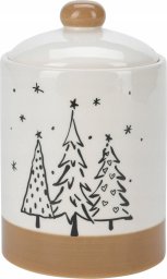 Home Styling Collection Słoik na ciasteczka z motywem choinek, Ø 12,5 x 18 cm