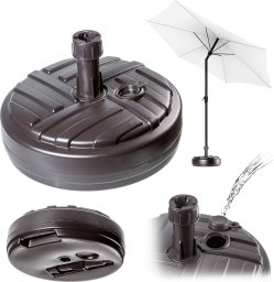 Kadax KADAX Podstawa Parasola Stojak Pod Parasol Ogrodowy Okrągły 39cm Obciążnik Brąz