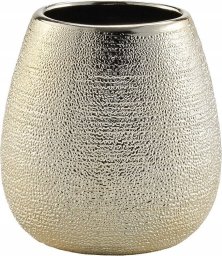 Douceur d`Interieur Złoty kubek na szczoteczki, z ceramiki, TRESOR, 9 x 9 cm