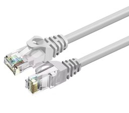 ZOY Kabel Sieciowy Ethernet Cat. 6 UTP CCA Szary 1m ZCR1G