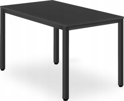 Leobert Stół TESSA 120cm x 60cm - czarny / czarne nogi