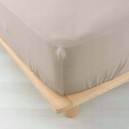 Douceur d`Interieur Muślinowe prześcieradło na gumce ANGELIA, 160 x 200 cm
