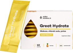 Aura Herbals Great Hydrate Elektrolity ananasowy - 10 saszetek