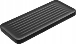 Kuchinox Półka łazienkowa ścienna przykręcana czarna 30,1x13,1x3,7 cm