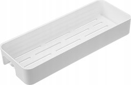 Kuchinox Półka łazienkowa ścienna przykręcana biała 4,3x28,6x10,8 cm