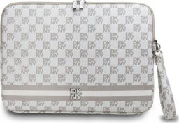 Etui DKNY Sleeve DKCS16PVSHLE 16" beżowy/beige Checkered Pattern Printed Stripes
