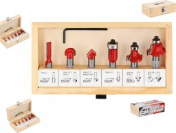 Yato YT.WID.CUTTERS FOR WOOD.FI 8mm set. 6 pcs.