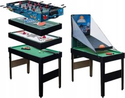 Spartan Stół Bilardowy Piłkarzyki Cymbergaj Ping Pong Wielofunkcyjny Zestaw 16w1