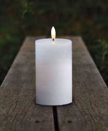 Sirius Sirius Sille Outdoor Świeca Biały - H 12,5 cm
