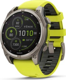 Zegarek sportowy Garmin Fenix 8 Solar Sapphire Żółty  (010-02906-21)