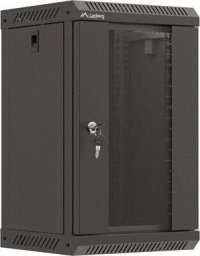 Lanberg Szafa instalacyjna Rack Lanberg Wisząca 10" 9U 300x300 Drzwi Przeszklone (flat pack) Czarna