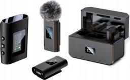Mikrofon OWL-TECH 2x PROFESJONALNY MIKROFON BEZPRZEWODOWY KRAWATOWY USB-C / LIGHTNING + ETUI