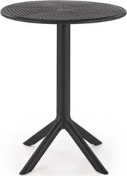 Halmar Stolik ogrodowy CALVO 60x60 czarny z tworzywa PVC HALMAR