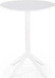 Halmar Stolik ogrodowy CALVO 60x60 biały z tworzywa PVC HALMAR