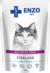 Enzo VET Sterilised z cielęciną w sosie 100g