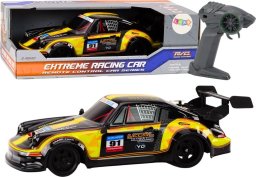 LeanToys Autko Zdalnie Sterowane RC 1:16 Gumowe Koła Drift Żółty LEAN Toys