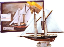 Jokomisiada Puzzle 3D statek żaglowiec BLUENOSE 80 ele ZA2906