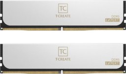 Pamięć TeamGroup Team Group DDR5 - 32GB - 6000 - CL - 30 (2x 16 GB) dual kit, RAM (Kolor: BIAŁY, CTCWD532G6000HC30DC01, T-CREATE EXPERT, AMD EXPO)