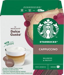 Nescafe Coffee capsules compatible with NESCAFE(r) Dolce Gusto(r) Starbucks Cappuccino, 6 + 6 pcs.