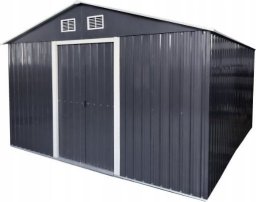 kontrast Domek metalowy na narzędzia blaszak szopa 340x319x200 szary antracytowy